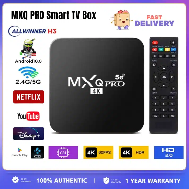 Android TV Box 4GB+64GB Ultra HD - MXQ PRO 4K